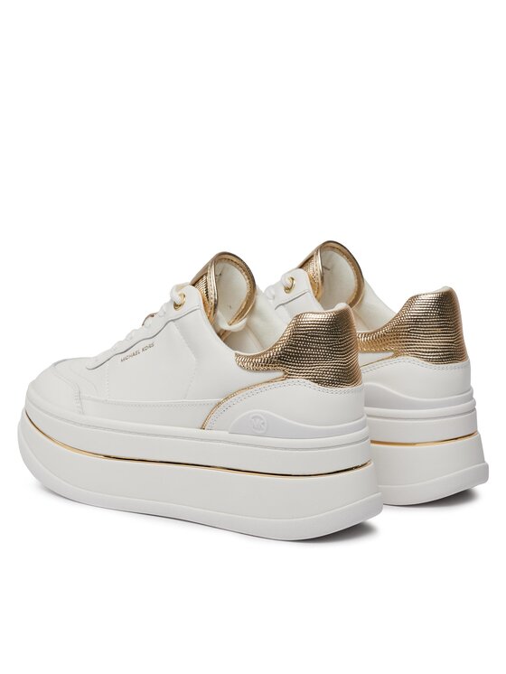 MICHAEL Michael Kors Снікерcи MICHAEL Michael Kors Hayes Lace Up 43R4HYFS2L Білий