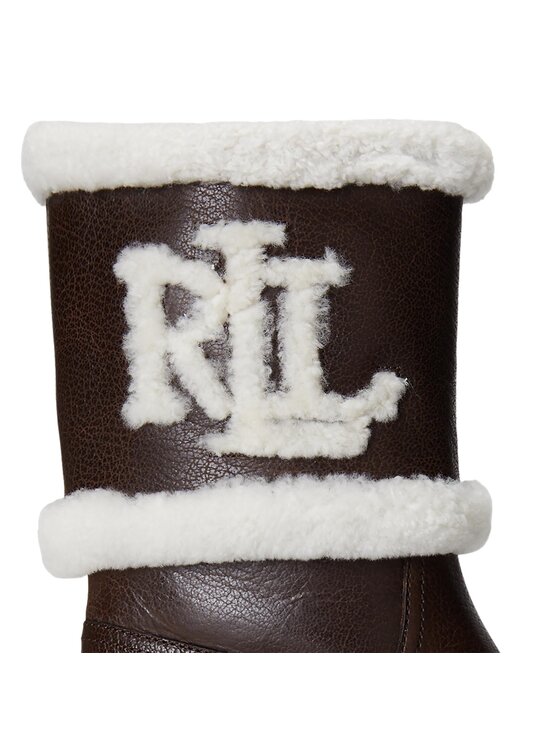 LAUREN RALPH LAUREN Členková obuv Lauren Ralph Lauren Carter 802915439002 Hnedá