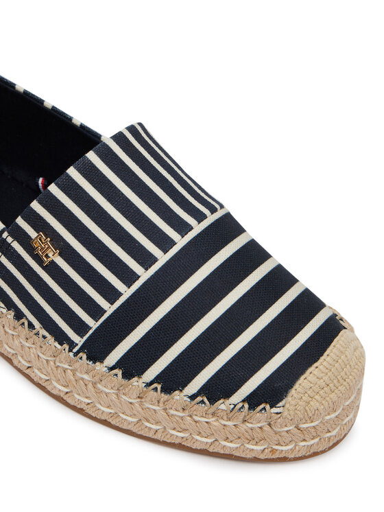 Tommy Hilfiger Espadrile Tommy Hilfiger Th Platform Espadrille Stripes FW0FW09143 Bleumarin
