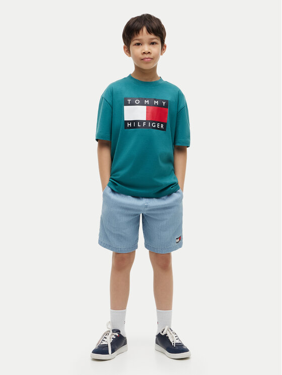 Tommy Hilfiger Tommy Hilfiger Camiseta Heritage KB0KB10340 Verde Regular Fit