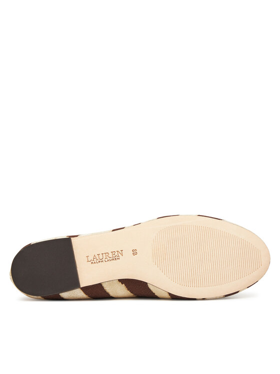 LAUREN RALPH LAUREN Baleriny LAUREN RALPH LAUREN Jayna 802974360001 Brązowy