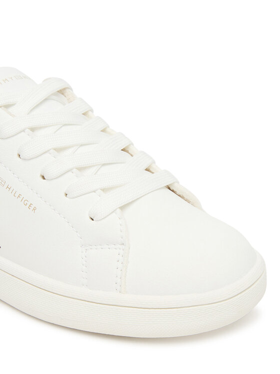 Tommy Hilfiger Sneakersy Tommy Hilfiger Low Cut Lace Up Sneaker T3A9-33976-1355 S Biela