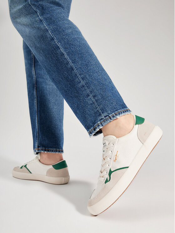 Pepe Jeans Снікерcи Pepe Jeans Travis Brit M PMS31038 Білий