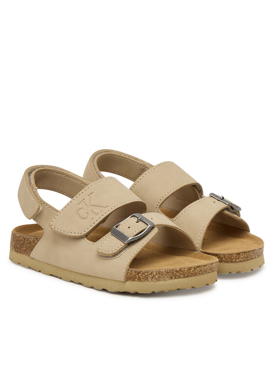 Calvin Klein Sandale Calvin Klein Velcro V3X2-83328-0315 S Bej