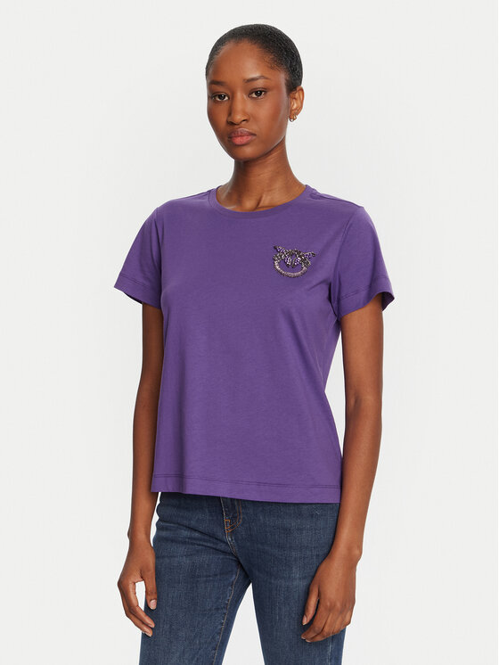 PINKO PINKO Camiseta Quentin 103320 A2RN Violeta Regular Fit