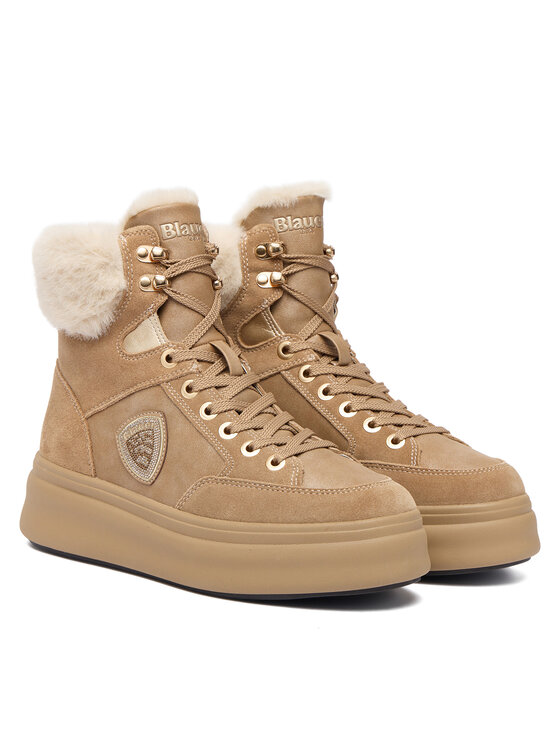 Blauer Šnurovacia obuv Blauer F5EMERY01 Béžová