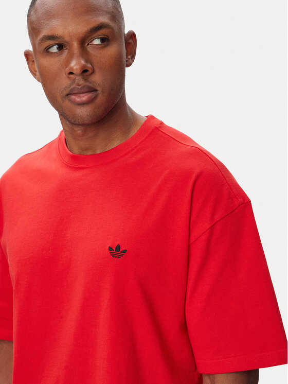adidas adidas Футболка Trefoil Essentials HZ1003 Червоний Loose Fit