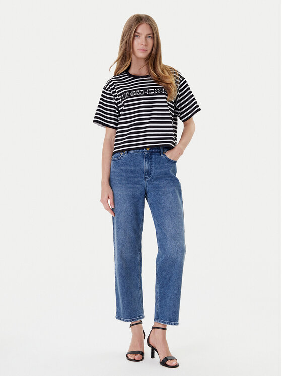 MICHAEL Michael Kors MICHAEL Michael Kors Футболка MT551R9HM7 Чорний Relaxed Fit