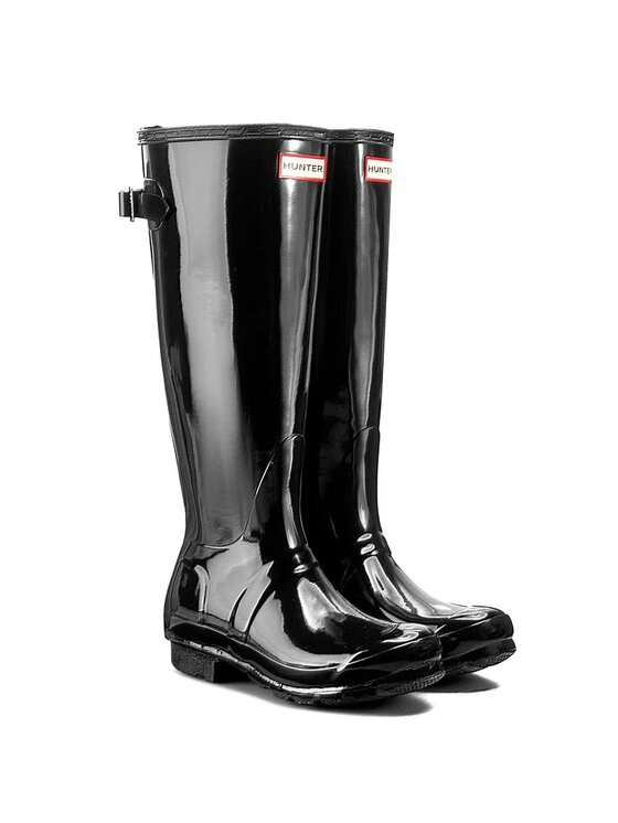 Hunter Гумові чоботи Hunter Org Back Adjust Glos WFT1001RGL Чорний