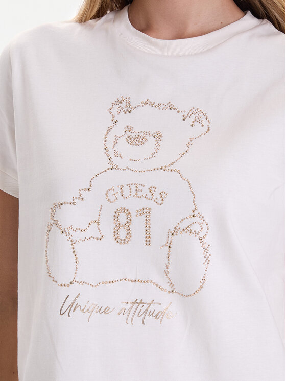 Guess Guess Camiseta V5BI16 K8FQ4 Blanco Regular Fit