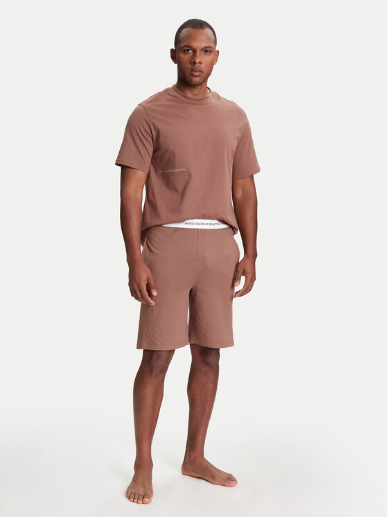 United Colors Of Benetton United Colors Of Benetton Футболка 30964M01W Бежевий Regular Fit