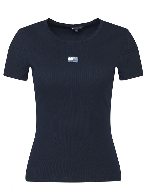 Tommy Jeans Tommy Jeans Camiseta Badge DW0DW17881 Azul marino Slim Fit