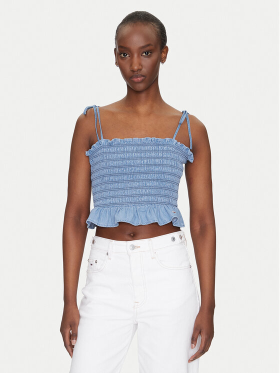 Tommy Jeans Tommy Jeans Top DW0DW20284 Azul Regular Fit