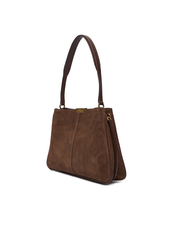 Tommy Hilfiger Soma Tommy Hilfiger Casual Leather Shoulder Bag Sued AW0AW18201 Brūns