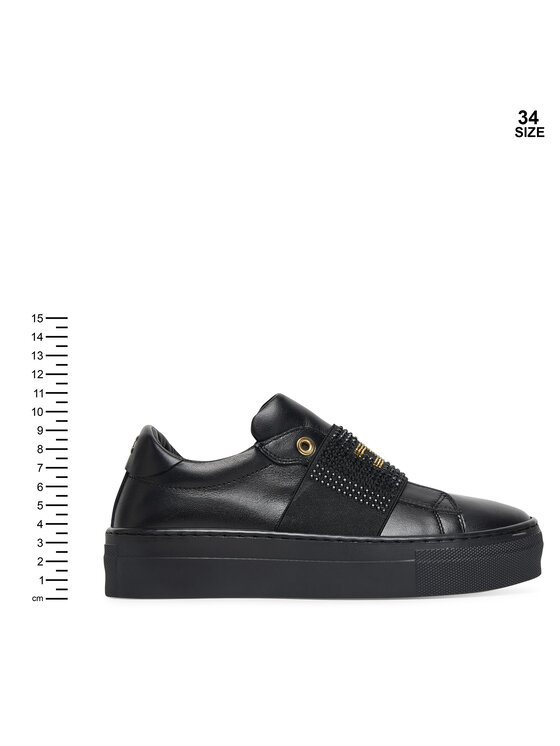 Elisabetta Franchi Снікерcи Elisabetta Franchi Low Cut Velcro F4A9-E0355-1251 S Чорний
