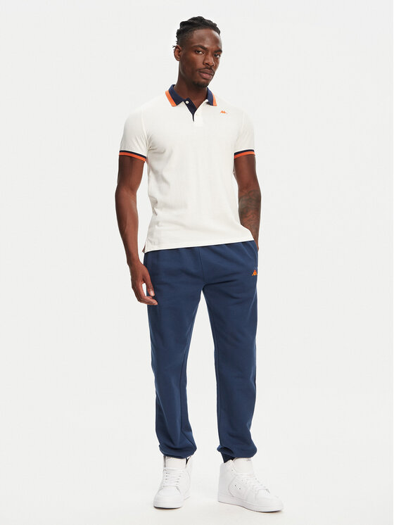 Robe di Kappa Robe di Kappa Polo Atsushi 611255W Écru Regular Fit