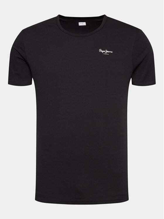 Pepe Jeans Pepe Jeans Conjunto de camisetas Pepe Tshirt 2P PMU10976 Negro Regular Fit