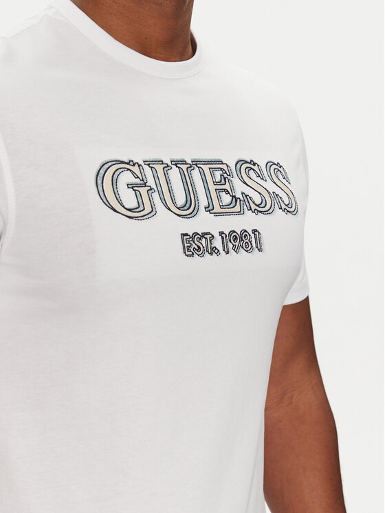 Guess Guess Футболка M5GI07 I3Z14 Білий Slim Fit