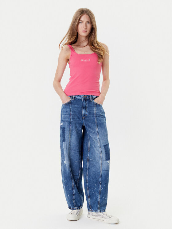 Guess Jeans Guess Jeans Top W5YP35 KA0H1 Rosa Regular Fit