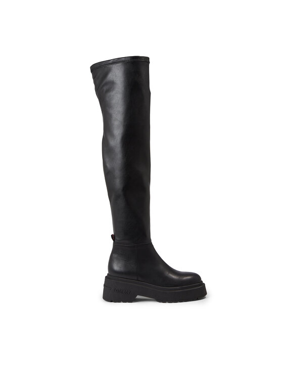 Tommy Jeans Μπότες πάνω από το γόνατο Tommy Jeans Tjw Over The Knee Boots EN0EN02254 Μαύρο