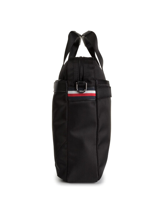 Tommy Hilfiger Brašna na notebook Tommy Hilfiger Nylon MIx Slim Computer Bag AM0AM05023 Černá
