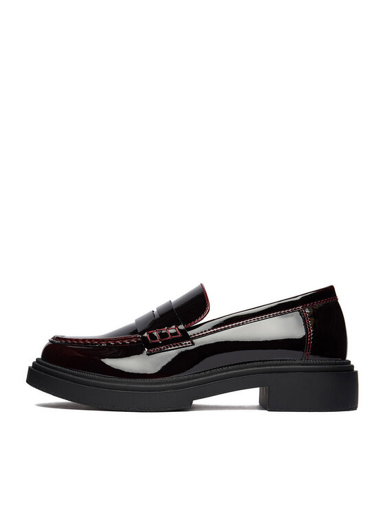 JENNY Loafersy JENNY CEO-Y82537-1 Bordowy
