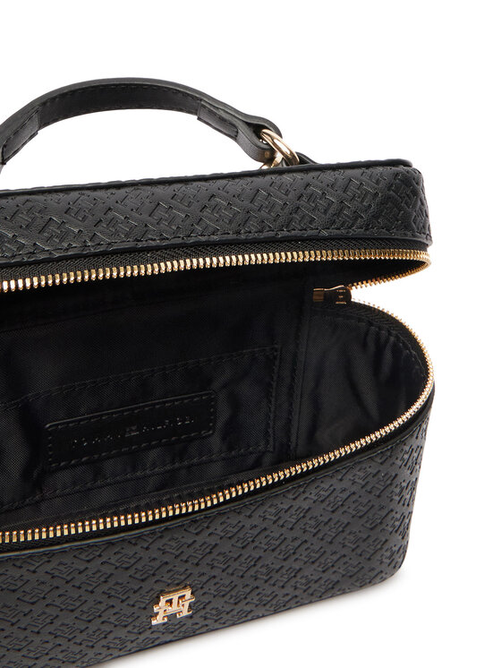 Tommy Hilfiger Soma Tommy Hilfiger Th Icon Chain Vanity Bag Mono AW0AW19021 Melns