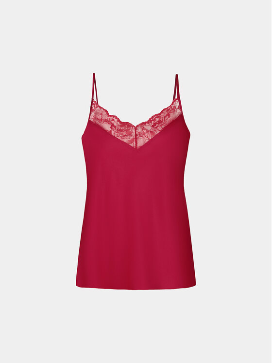Dorina Dorina Maglietta del pigiama Pure Silk DCCA0001SK002 Rosso Regular Fit
