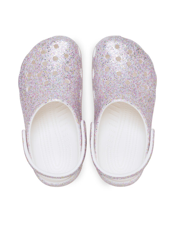 Crocs Шльопанці Crocs Classic Fantasy Glitter Clog K 212561 Білий