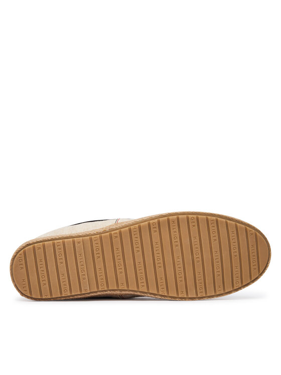 Tommy Hilfiger Еспадрили Tommy Hilfiger Hilfiger Chambray Espadrille FM0FM05793 Екрю