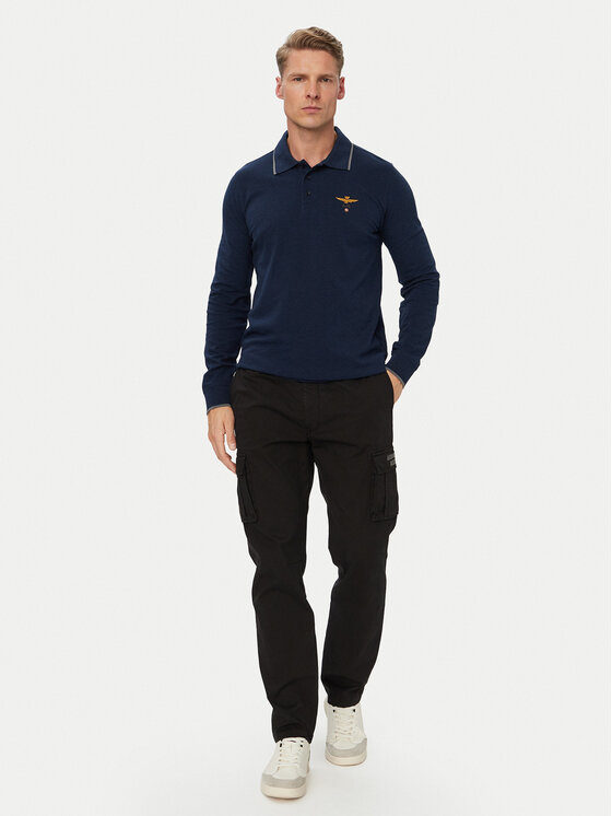 Aeronautica Militare Aeronautica Militare Polo 262PO1653UP00082 Azul marino Regular Fit