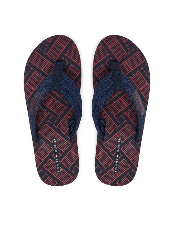 Tommy Hilfiger Japanke Tommy Hilfiger Flag Patch Beach FM0FM06004 Tamnoplava
