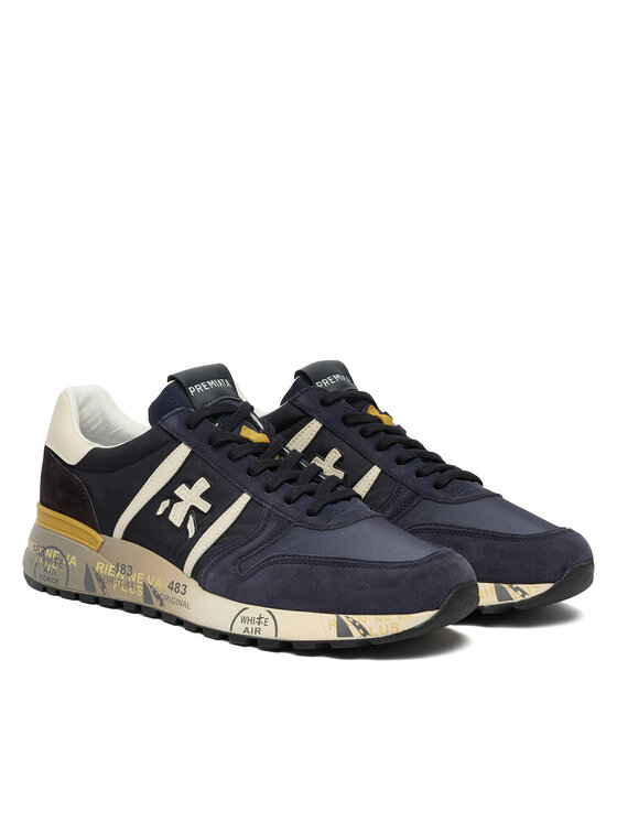 Premiata Sneakersy Premiata Lander Var 7702 Tmavomodrá