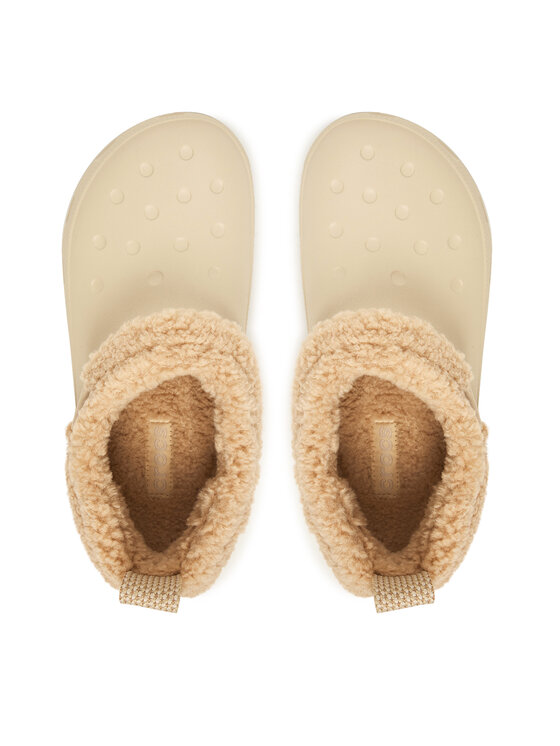 Crocs Чехли Crocs Classic Lined Shorty 211380 Екрю
