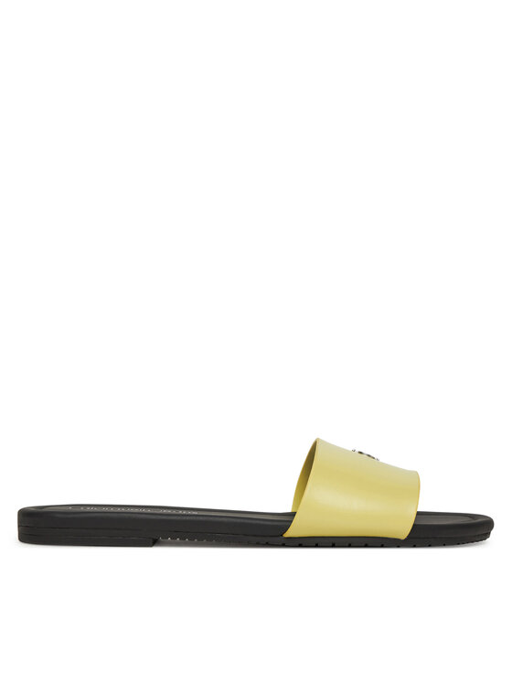 Calvin Klein Jeans Šlepetės Calvin Klein Jeans Flat Sandal Slide Mg YW0YW01697 Geltona