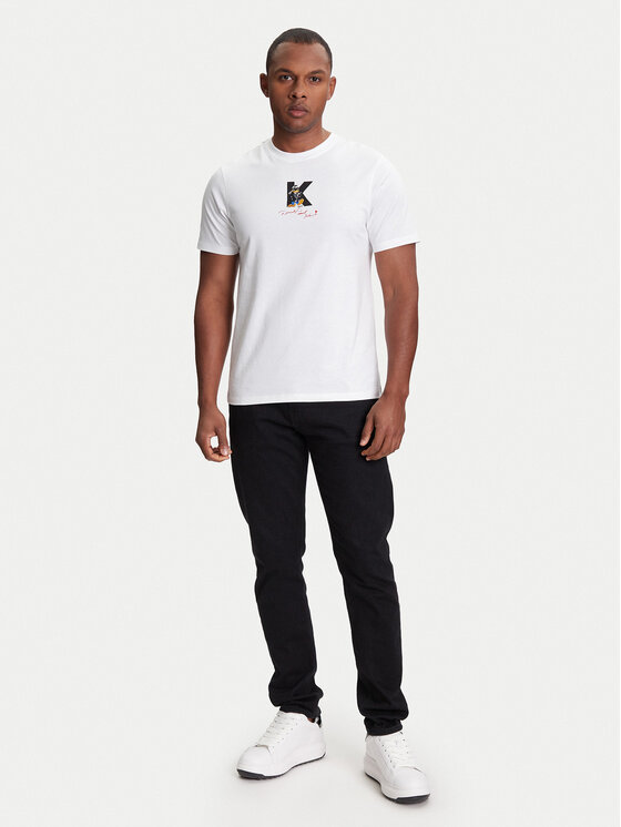 KARL LAGERFELD KARL LAGERFELD Póló 755099 553270 Fehér Regular Fit