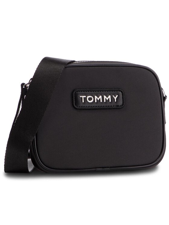 Tommy Hilfiger Kabelka Tommy Hilfiger Varsity Nlyon Crossover AW0AW06296 Čierna