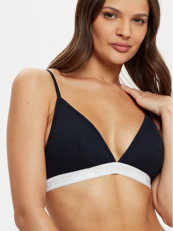 Tommy Hilfiger Tommy Hilfiger Trikotni nedrček UW0UW05537 Mornarsko modra