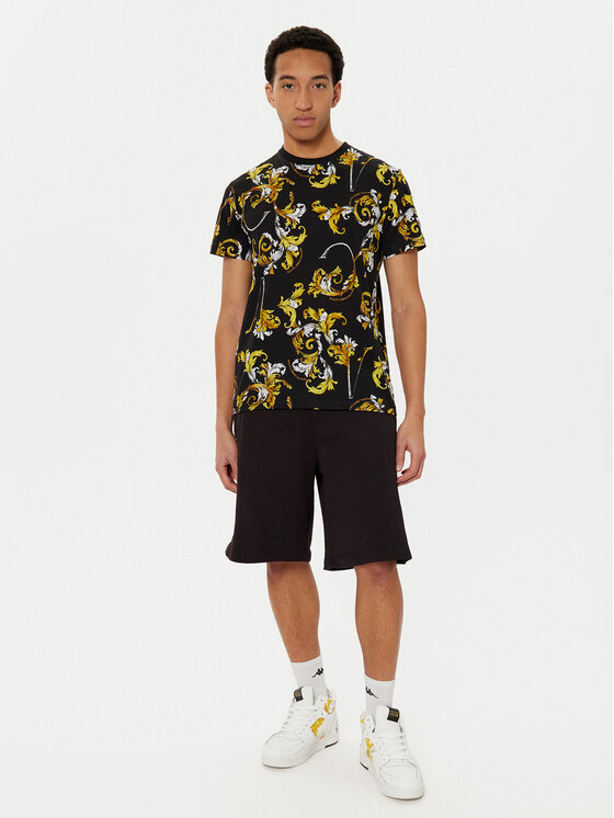 Versace Jeans Couture Versace Jeans Couture Футболка 78GAH6S0 Чорний Slim Fit