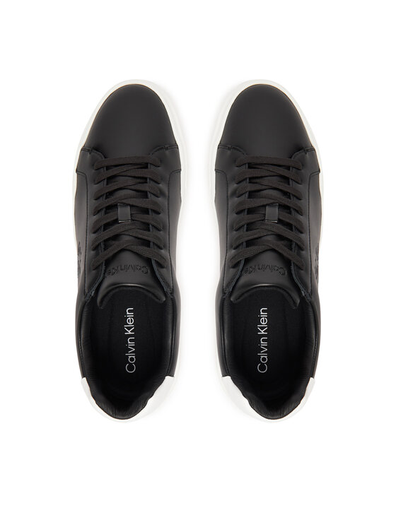 Calvin Klein Sneakersy Calvin Klein Chunky Cupsole Laceup Lth YM0YM01344 Čierna