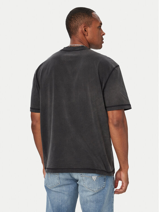 Guess Jeans Guess Jeans Футболка M6YI14 K3945 Чорний Regular Fit