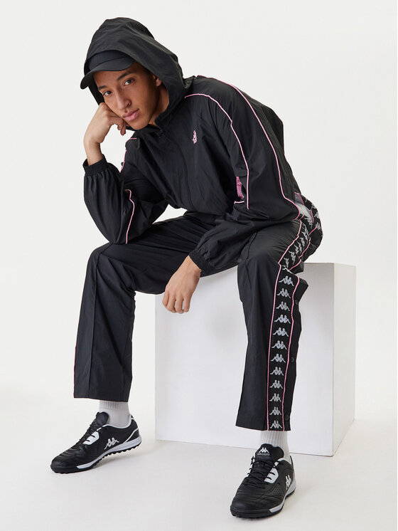 Kappa Kappa Pantalones de chándal 361W7JW Negro Comfort Fit