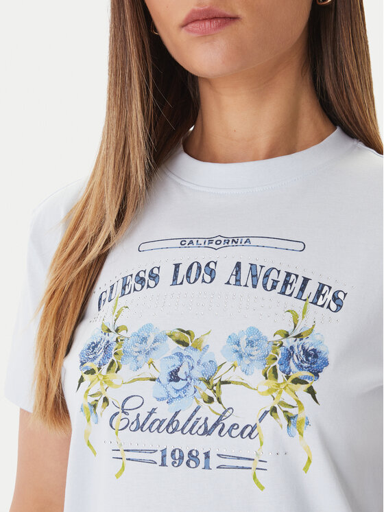 Guess Guess Футболка W6GI27 K3160 Голубий Regular Fit