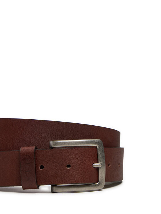 Guess Pasek Męski Guess M4BZ30 L0VF0 Brązowy