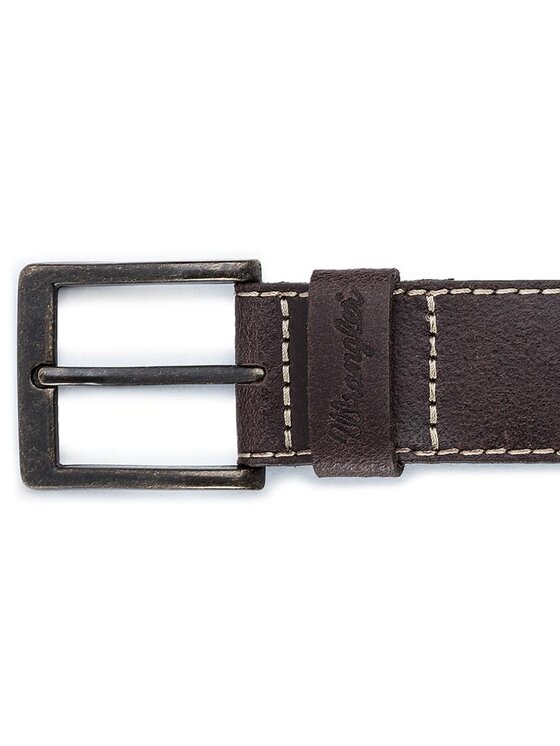 Wrangler Чоловічий ремінь Wrangler Stitched Belt W0081US85 85 112125438 Коричневий