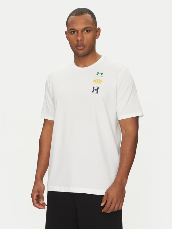 Under Armour Under Armour Póló EVOL Logo 1390165 Fehér Regular Fit