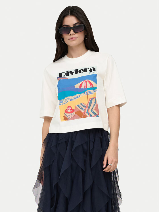 ONLY ONLY Camiseta Vega 15375753 Blanco Regular Fit