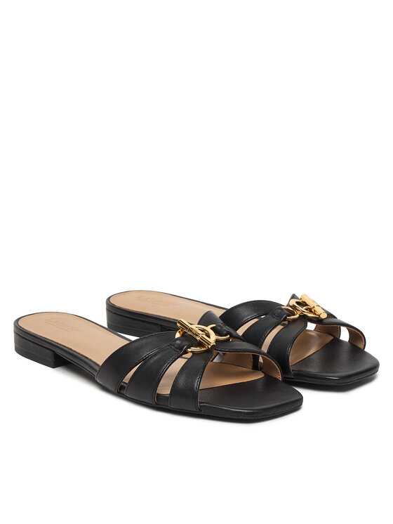 LAUREN RALPH LAUREN Чехли LAUREN RALPH LAUREN Blaike 802982875002 Черен