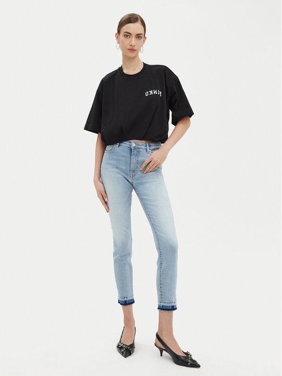 PINKO PINKO Футболка Torrone 104257 Чорний Regular Fit
