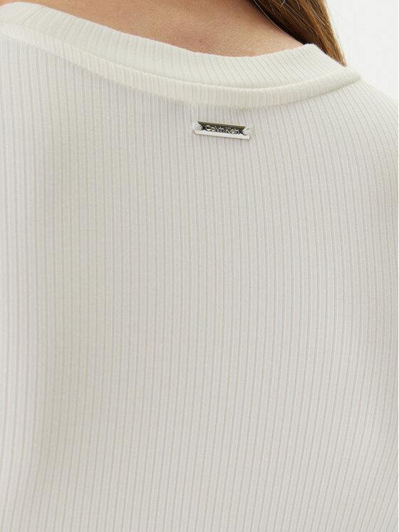 Calvin Klein Calvin Klein Camiseta LV044D246G Écru Slim Fit